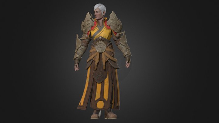 Monk 3D Model