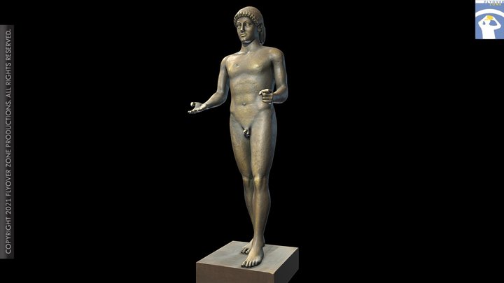 3D rendering of Apollo of Piombino
