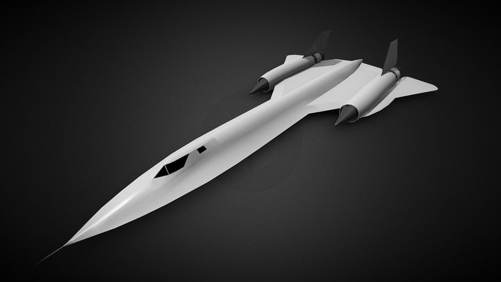 Sr-71 3D Model