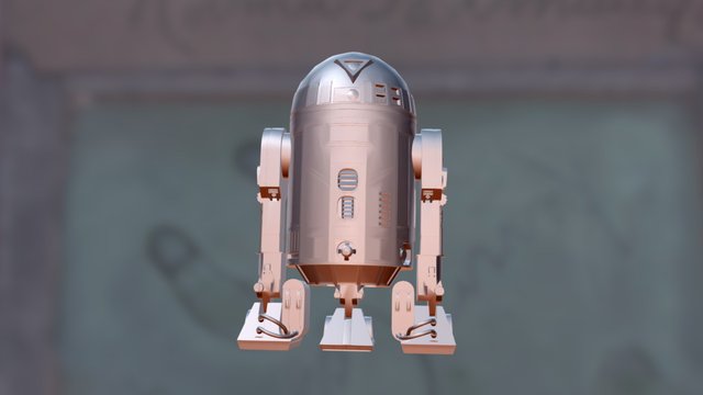 R7S1 Astromech Droid 3D Model