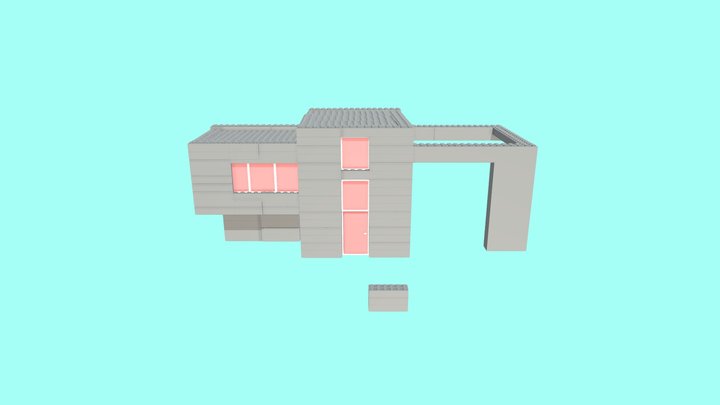 Lego modern house 3D Model