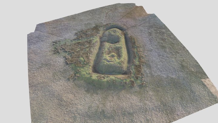 Motte and Bailey Castle 3D Model