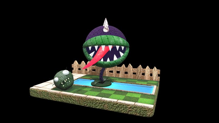 Planta Carnivora - Plants vs Zombies 3D Model