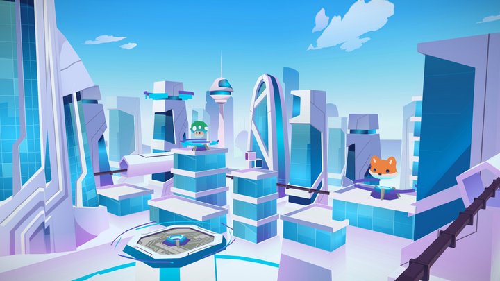 🏙️ Futurist cityscape asset moderncity ready 3D Model