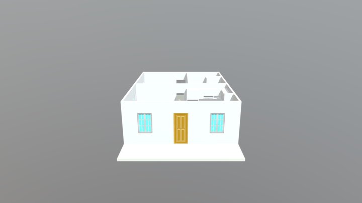 floor plan 2 3D Model