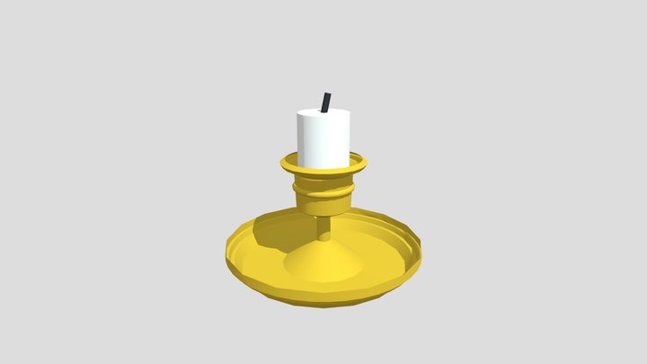 Goth Candle 3D Model