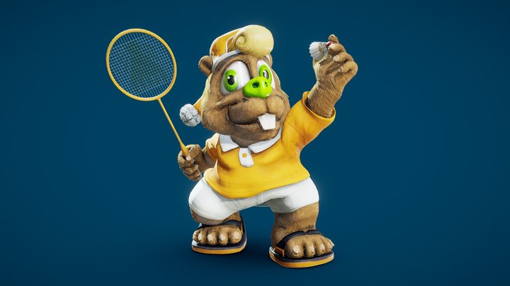 Belvace Loves Badminton 3D Model