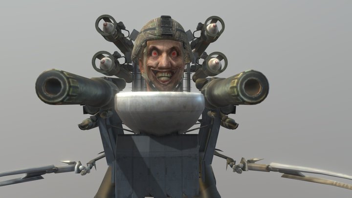 rocket_laser_claw_skibidi_toilet 3D Model