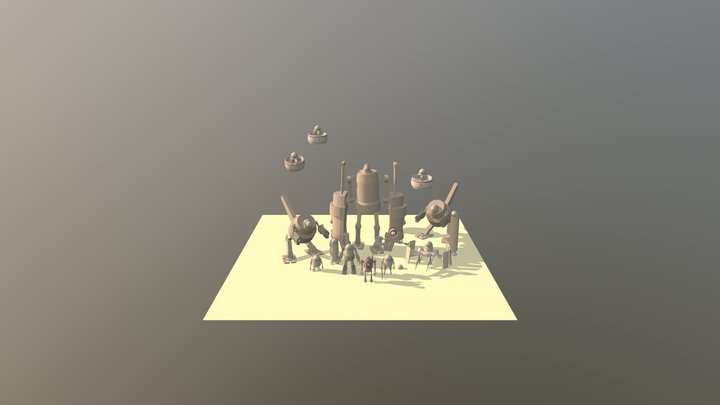 10 drafts nier automata 3D Model