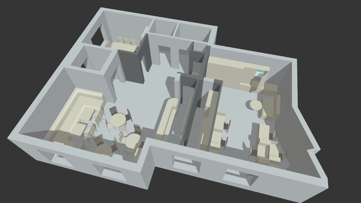 кафе бали 3D Model