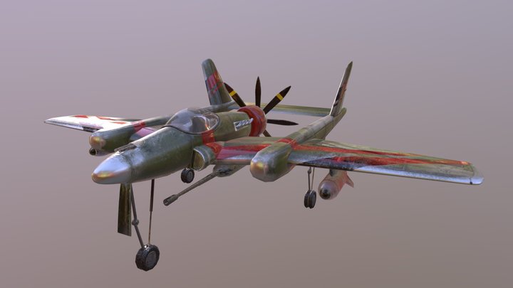 Plane fighter 3D Model