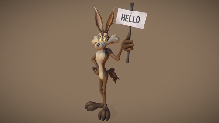 Wile E. Coyote 3D Model