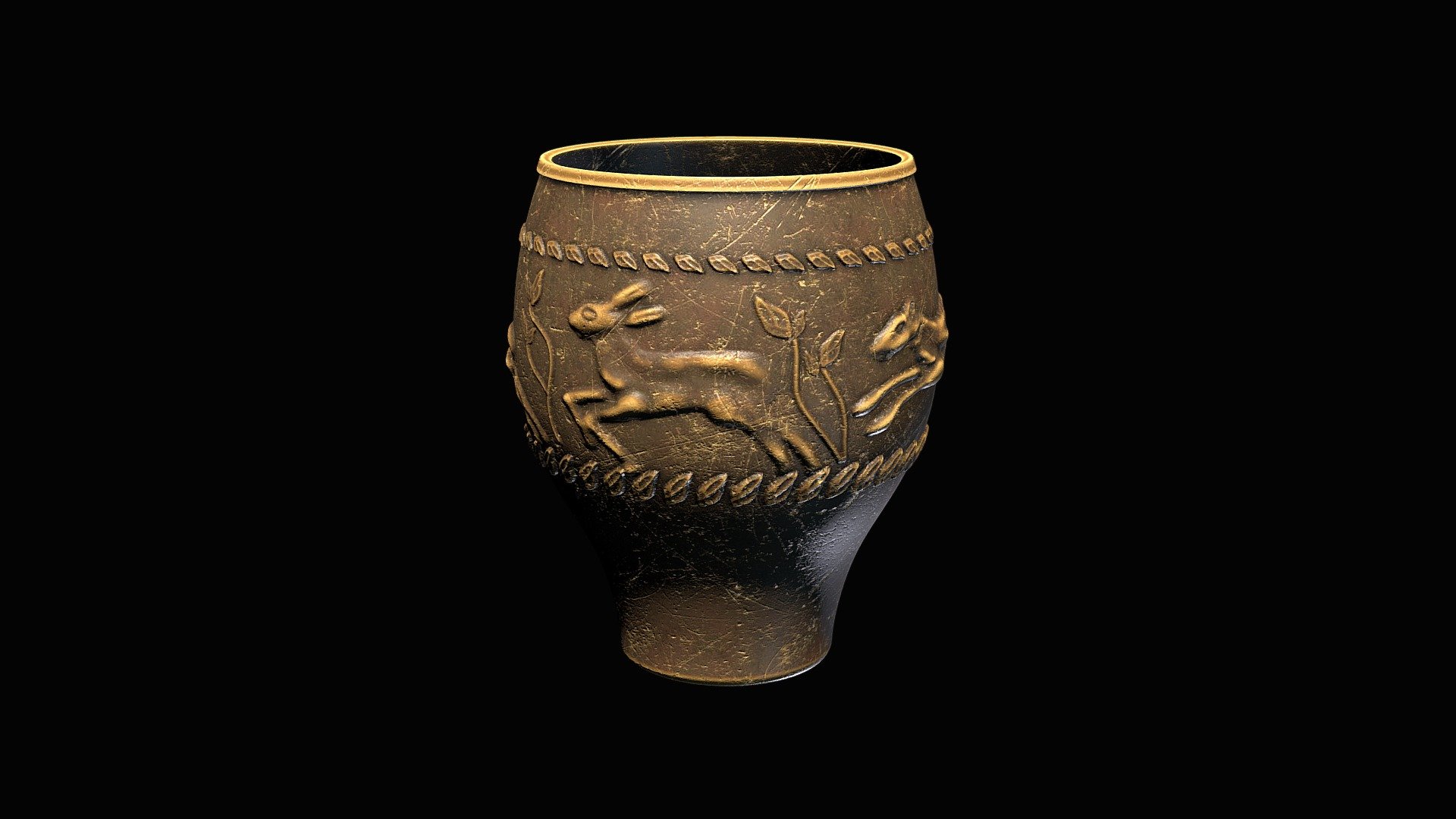 Hunt cup - Castor Ware - reconstruction — Sketchfab embed 3D viewer