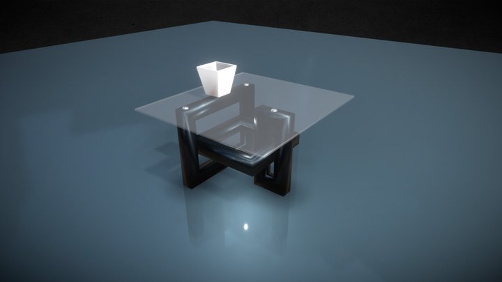 Glass table 3D Model
