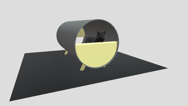niche chat chanvre poil brosseur 3D Model