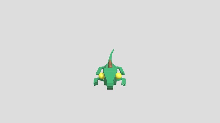 Iguana (low-poly model) 3D Model