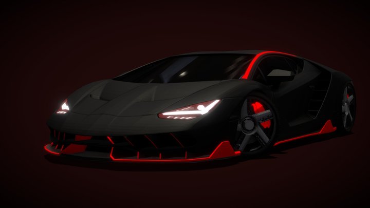 Lamborghini Centenario LP 770-4 (Revamp) 3D Model
