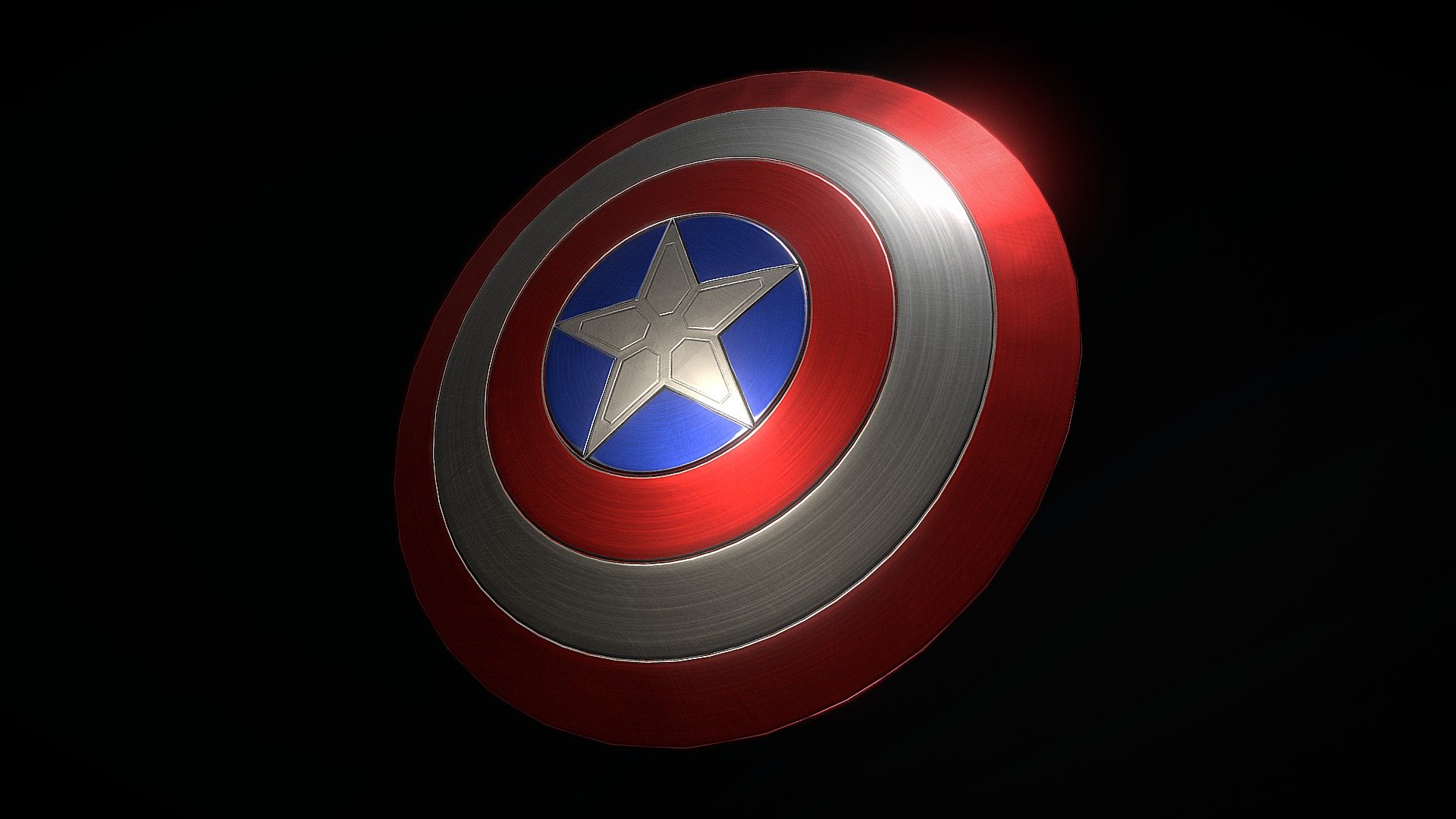 Captain America Shield - 3D model by J.Kirkwood [79f88ca] - Sketchfab