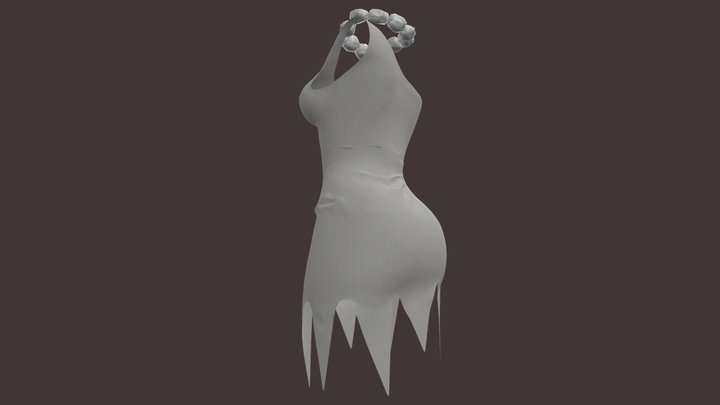 Wilma dress - Fitnes(Flintstones) 3D Model