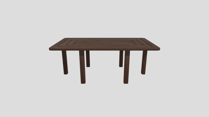 Decorative outdoor table 3D Model