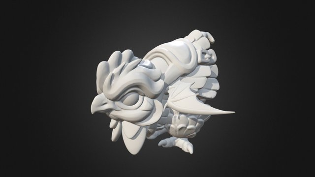 Cockatrace Figure Sculpt 3D Model