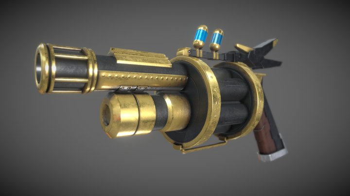 Tri-Brigade Shuraig's Granade Launcher 3D Model