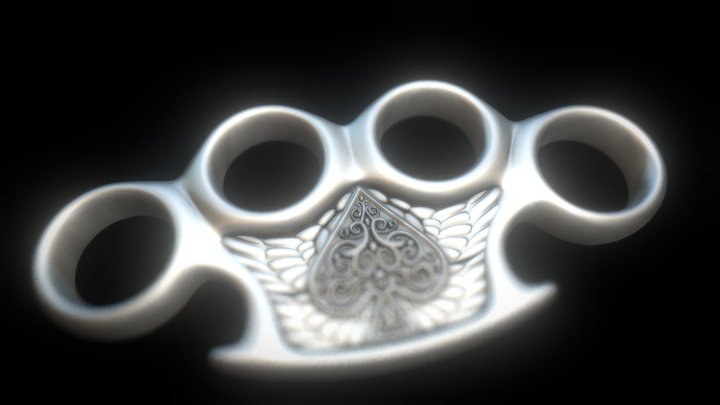 Ace of Spades Knuckle 3D Model