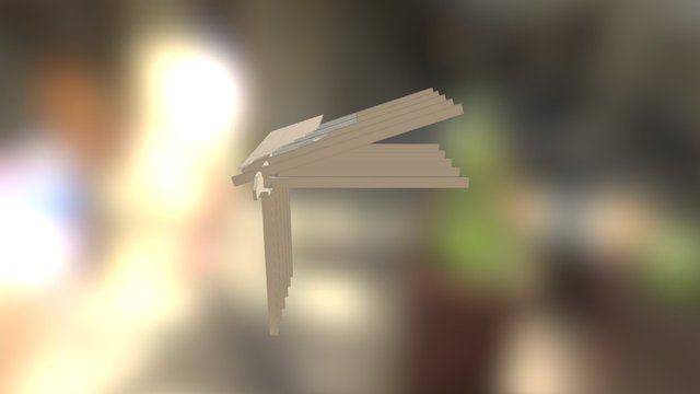 Isometric Roof Connection 3D Model