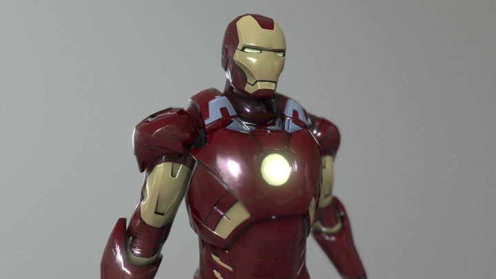 Iron-man-mk7 suit 3D Model