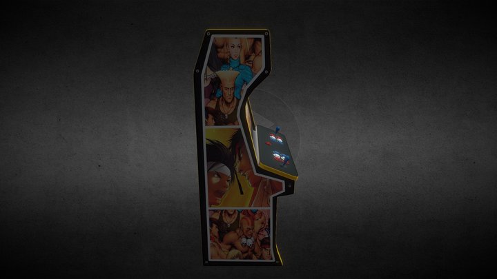 1980's Arcade Cabinet 3D Model
