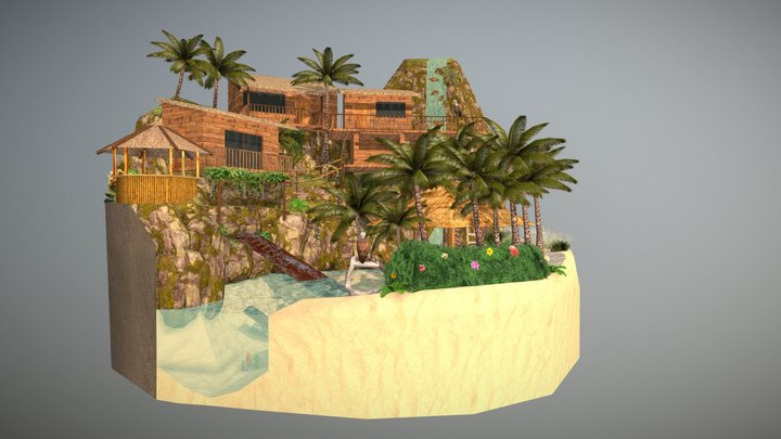 DAE Diorama - By The Ocean 3D Model