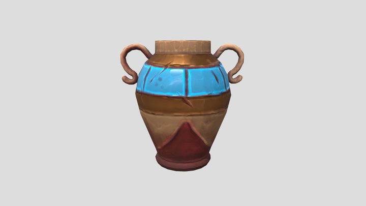 Stylized Pot 3D Model