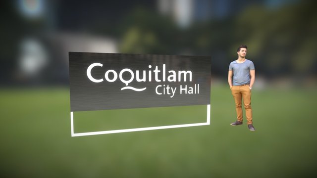 Coquitlam Sign JG 3D Model