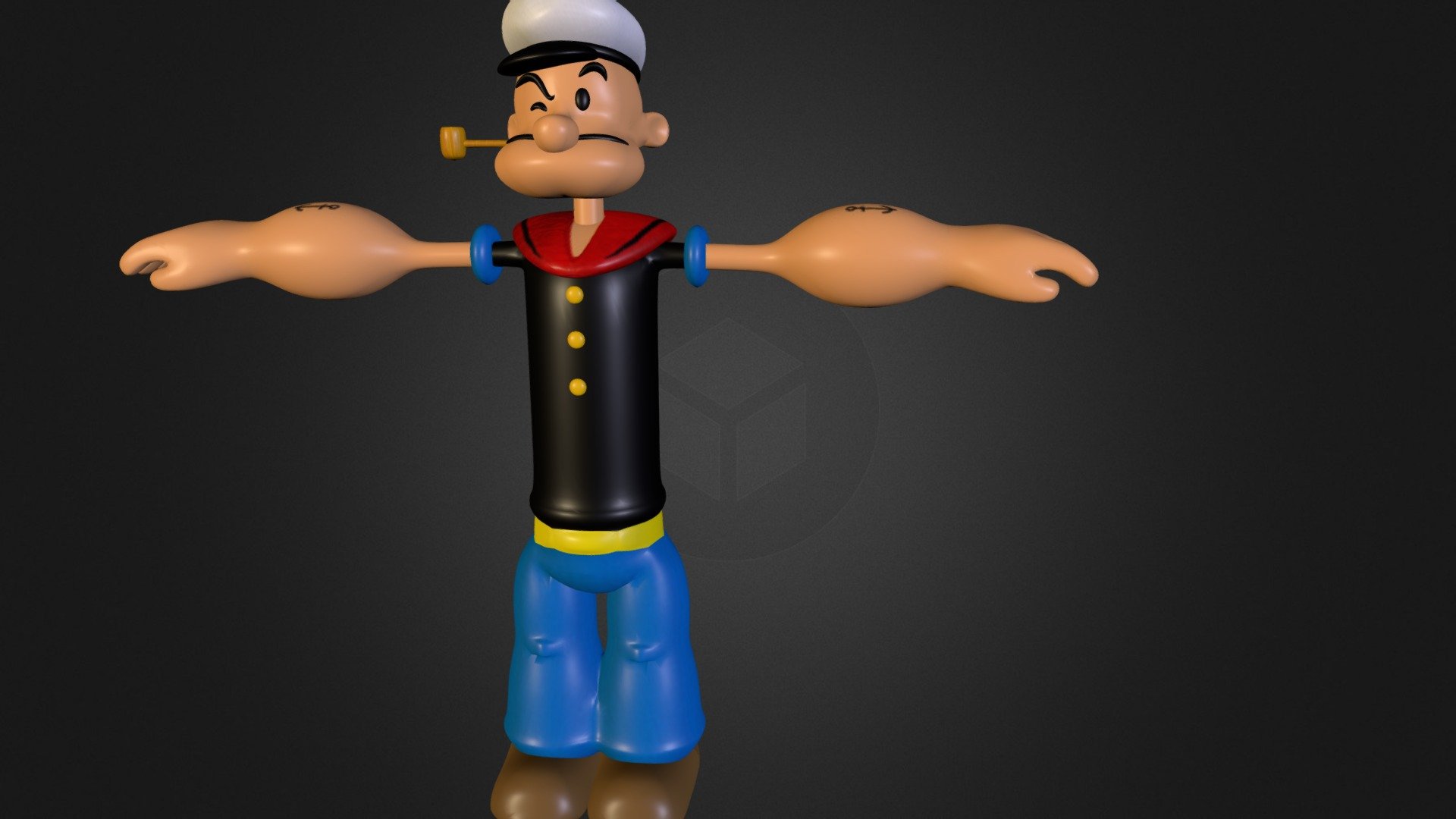 Popeye 3d Print Models In Man 3dexport Ubicaciondepersonas Cdmx Gob Mx