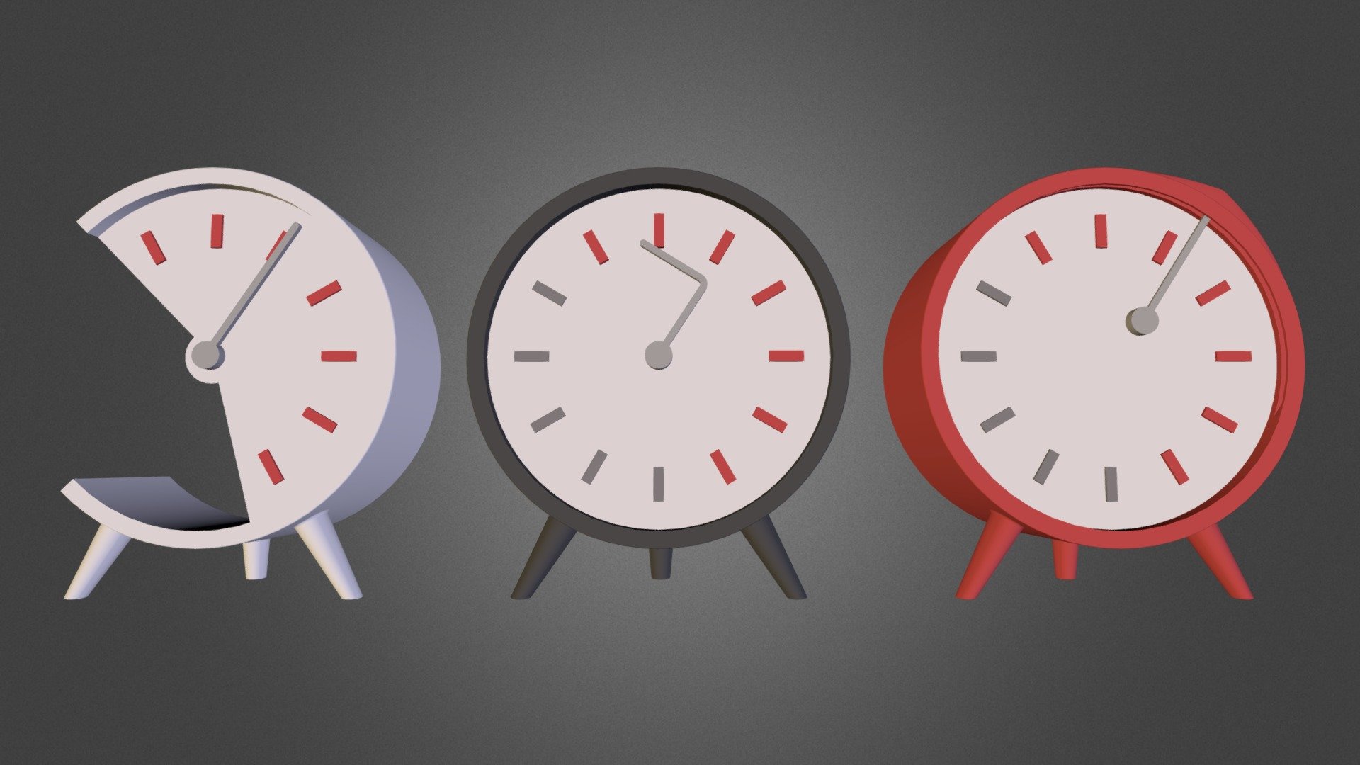 Three Clocks.zip - 3D model by Amir Kadouri (@amirk5120) [7PgjG7B ...