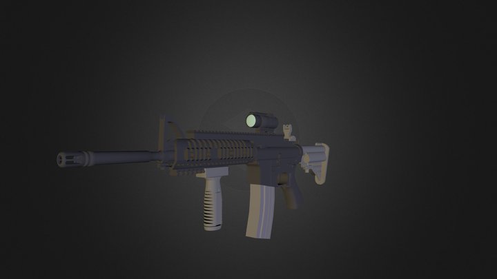 M4A1_rifle.DAE 3D Model