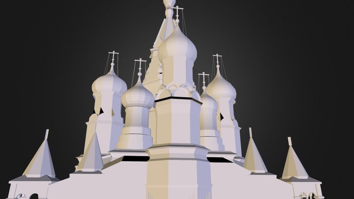 Saint Basil's Cathedral, Moscu 3D Model