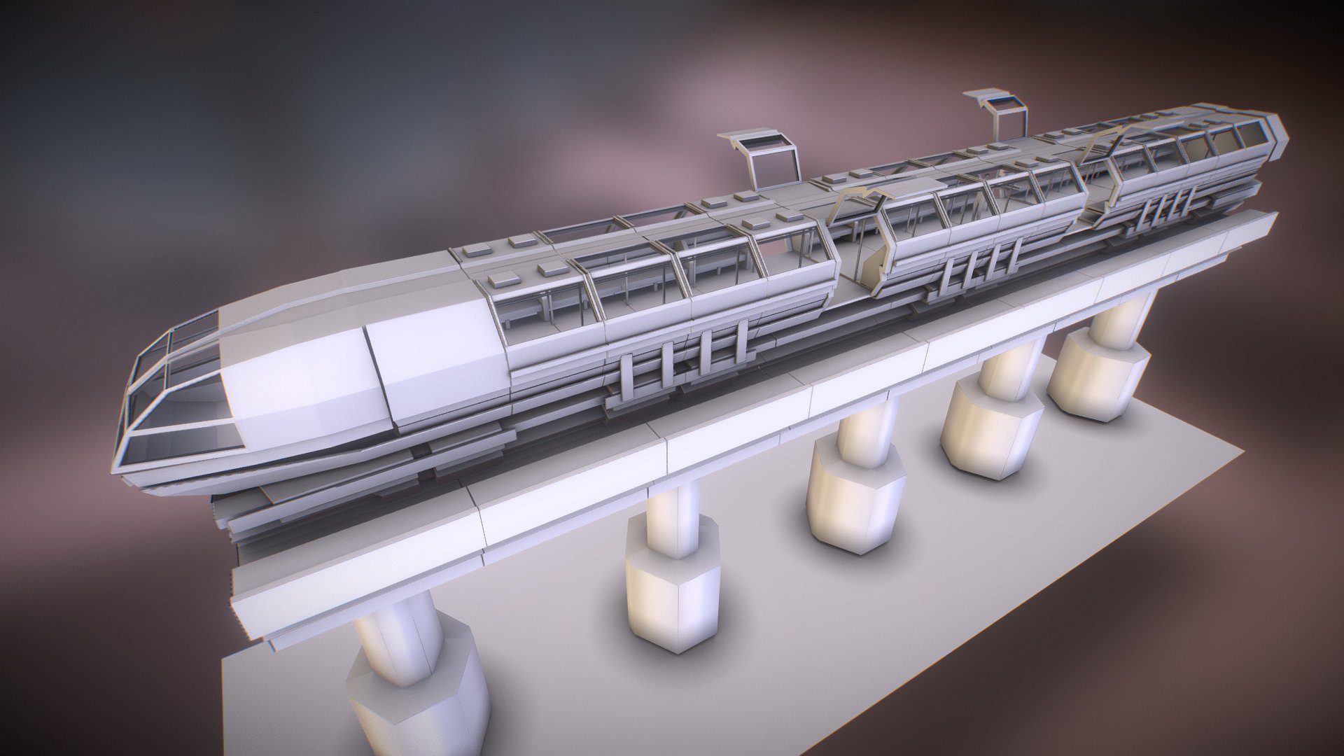 superconductor train concept WIP - Download Free 3D model by 3DHaupt ...