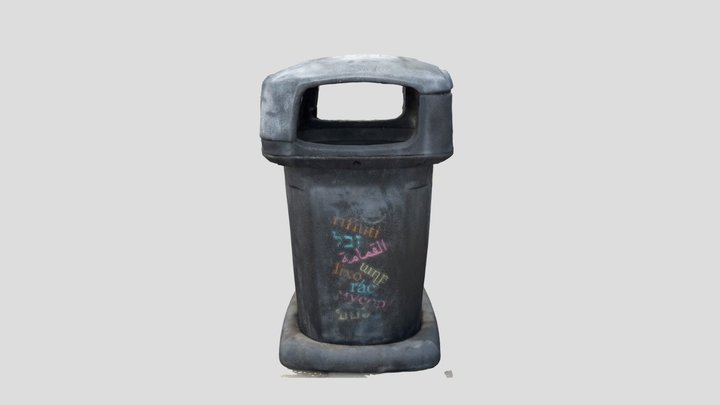 Trash Bin 3D Model