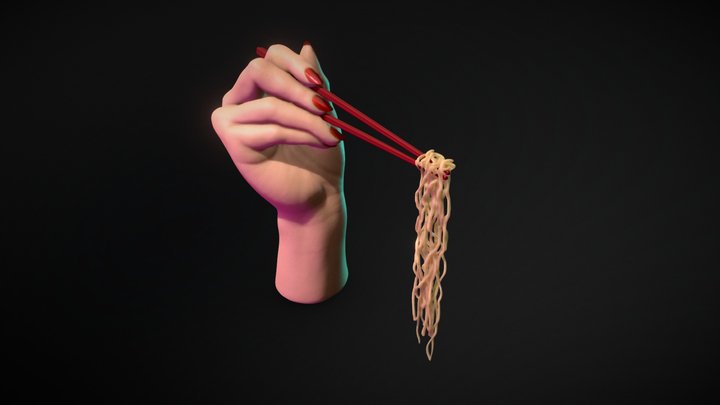 Female Hand Pose - Sculpt January 2019 Day 17 3D Model