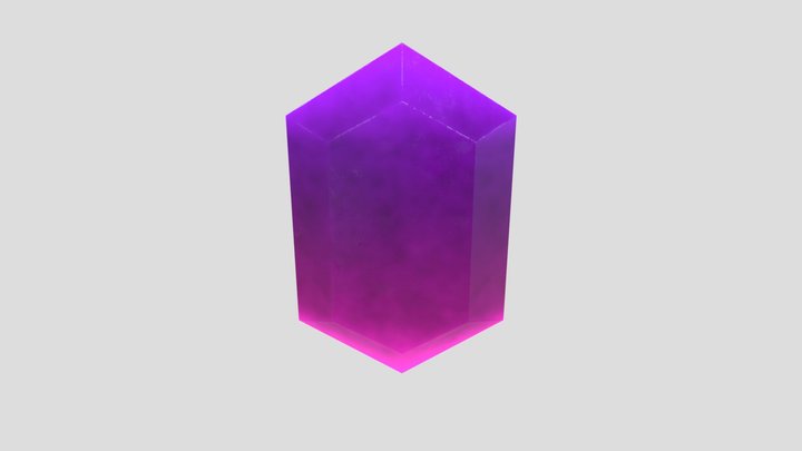 Purple Gem 3D Model