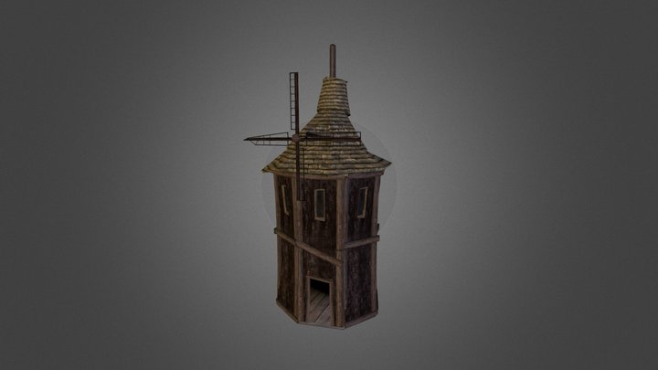 Abandonned Windmill 3D Model