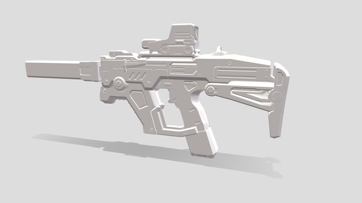 GUN COATL - SMG 3D Model