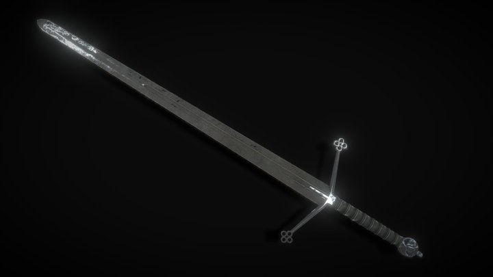 Claymore, Scottish Two Handed Sword 3D Model