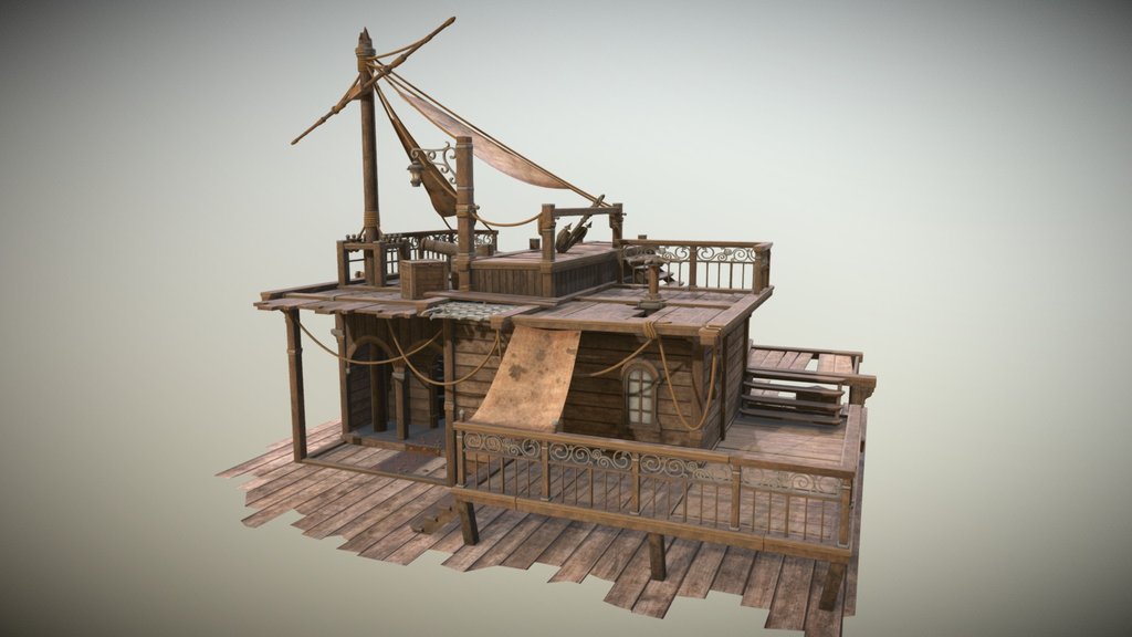 Shipwreck turned into hideout