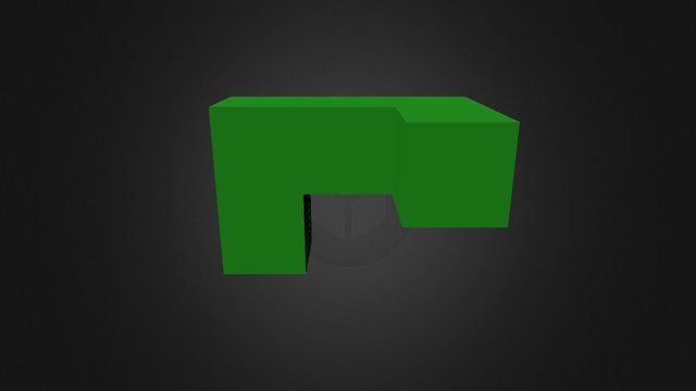 Puzzlecube Green Part RL 3D Model
