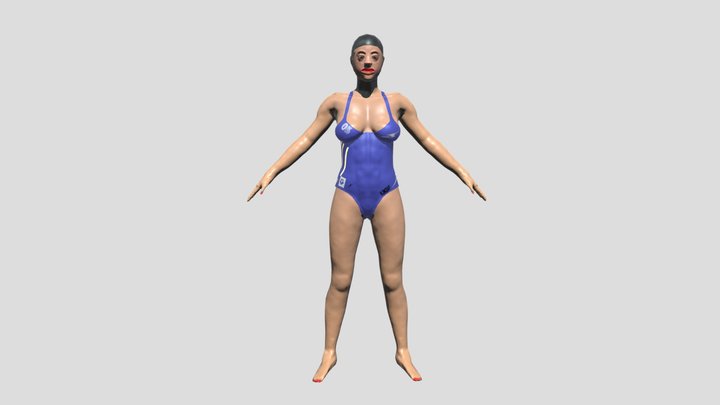 Zelara en Malla de competición 3D Model