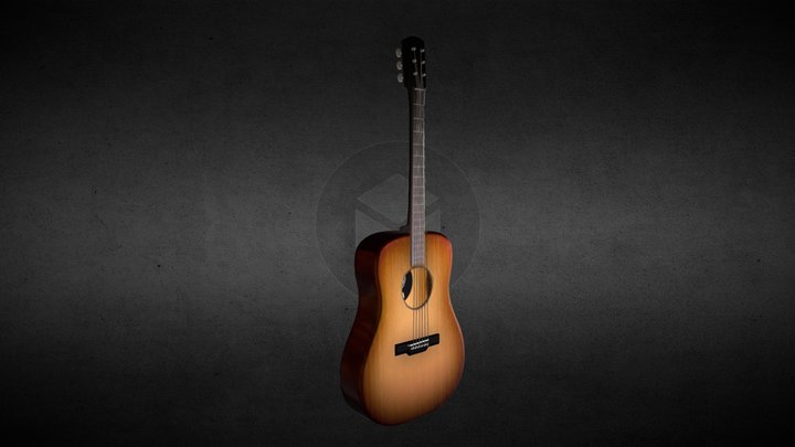 Guitar Acoustic 3D Model