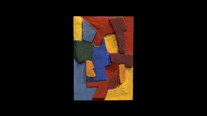 Serge Poliakoff - Bas-relief I, 1965 3D Model