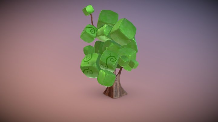 Cartoon tree 3D Model